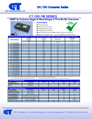 CT-XXS12NNL Datasheet PDF CET Technology, LLC