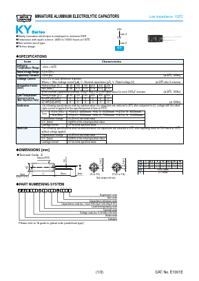 EKY-100ESS122MJ20S Datasheet PDF United Chemi-Con, Inc.