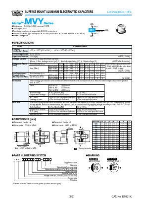 EMVY160GDA102MLH0S Datasheet PDF United Chemi-Con, Inc.