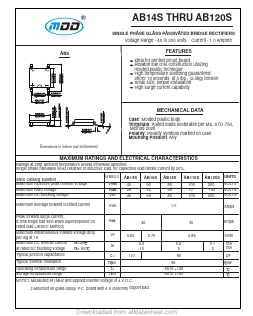 AB16S Datasheet PDF Jiangsu Yutai Electronics Co., Ltd