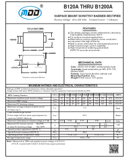 B1200A Datasheet PDF Jiangsu Yutai Electronics Co., Ltd