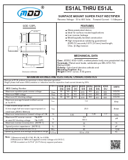 ES1CL Datasheet PDF Jiangsu Yutai Electronics Co., Ltd