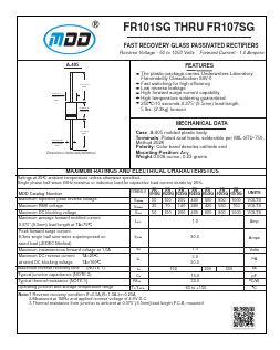 FR106SG Datasheet PDF Jiangsu Yutai Electronics Co., Ltd