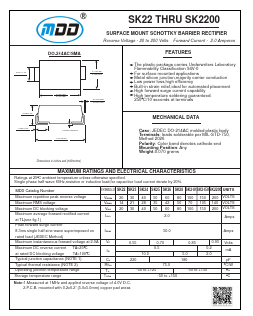 SK28 Datasheet PDF Jiangsu Yutai Electronics Co., Ltd