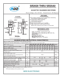 SR2080 Datasheet PDF Jiangsu Yutai Electronics Co., Ltd