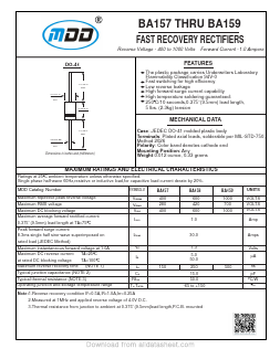 BA159 Datasheet PDF Jiangsu Yutai Electronics Co., Ltd