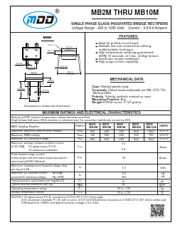MB2M Datasheet PDF Jiangsu Yutai Electronics Co., Ltd