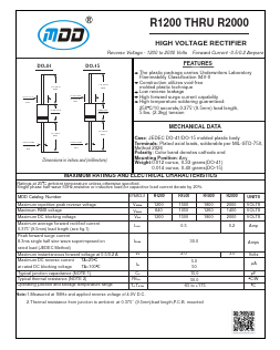 R1500 Datasheet PDF Jiangsu Yutai Electronics Co., Ltd