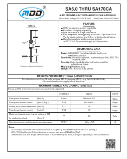 SA10CA Datasheet PDF Jiangsu Yutai Electronics Co., Ltd