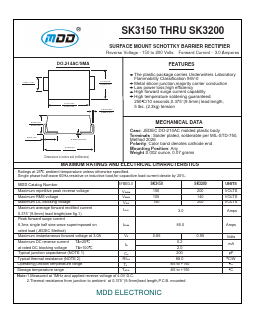 SK3150A Datasheet PDF Jiangsu Yutai Electronics Co., Ltd