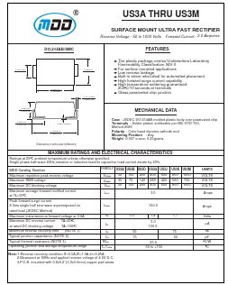 US3A Datasheet PDF Jiangsu Yutai Electronics Co., Ltd