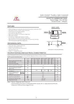 SR130SF Datasheet PDF Jiangsu Yutai Electronics Co., Ltd