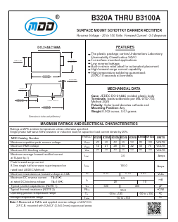 B380A Datasheet PDF Jiangsu Yutai Electronics Co., Ltd