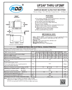 UF2JF Datasheet PDF Jiangsu Yutai Electronics Co., Ltd