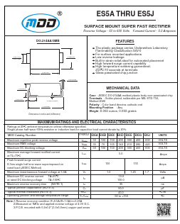 ES5E Datasheet PDF Jiangsu Yutai Electronics Co., Ltd
