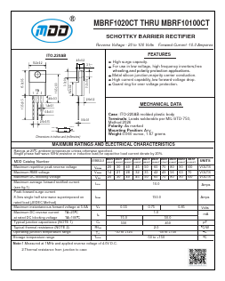 MBRF1060CT Datasheet PDF Jiangsu Yutai Electronics Co., Ltd