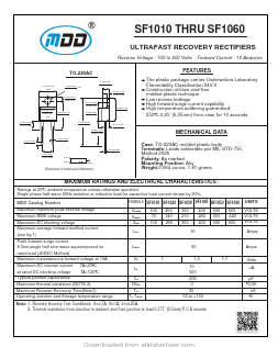 SF1010 Datasheet PDF Jiangsu Yutai Electronics Co., Ltd