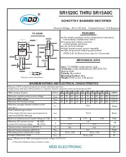 SR15A0C Datasheet PDF Jiangsu Yutai Electronics Co., Ltd