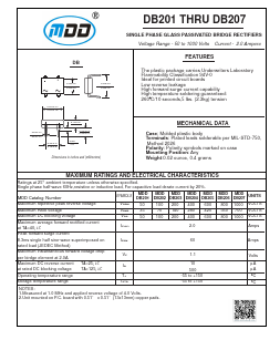 DB202 Datasheet PDF Jiangsu Yutai Electronics Co., Ltd