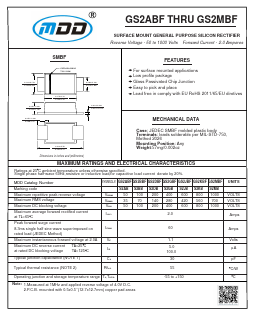 GS2ABF Datasheet PDF Jiangsu Yutai Electronics Co., Ltd