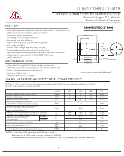 LL5817 Datasheet PDF Jiangsu Yutai Electronics Co., Ltd