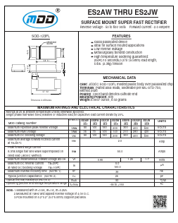 ES2GW Datasheet PDF Jiangsu Yutai Electronics Co., Ltd