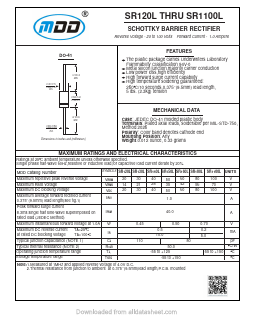 SR120L Datasheet PDF Jiangsu Yutai Electronics Co., Ltd