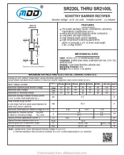SR280L Datasheet PDF Jiangsu Yutai Electronics Co., Ltd