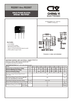 RS2004 Datasheet PDF CHENG-YI ELECTRONIC CO., LTD.