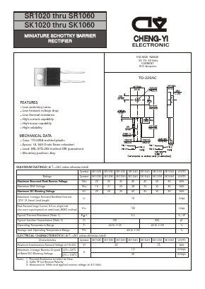 SK1030 Datasheet PDF CHENG-YI ELECTRONIC CO., LTD.