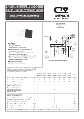 RS410G Datasheet PDF CHENG-YI ELECTRONIC CO., LTD.