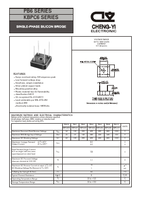 PB62 Datasheet PDF CHENG-YI ELECTRONIC CO., LTD.