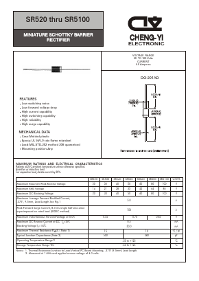 SR550 Datasheet PDF CHENG-YI ELECTRONIC CO., LTD.