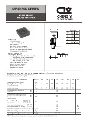 MP4002S Datasheet PDF CHENG-YI ELECTRONIC CO., LTD.