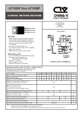 UF1006F Datasheet PDF CHENG-YI ELECTRONIC CO., LTD.