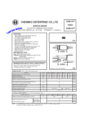 SSM15PT Datasheet PDF CHENMKO CO., LTD.