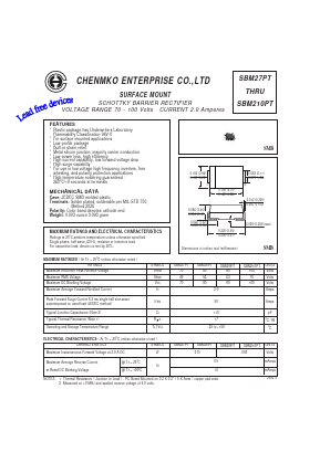 SBM29PT Datasheet PDF CHENMKO CO., LTD.