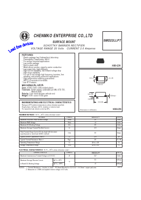 SMD22LLPT Datasheet PDF CHENMKO CO., LTD.