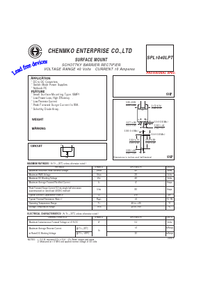 SPL1040LPT Datasheet PDF CHENMKO CO., LTD.