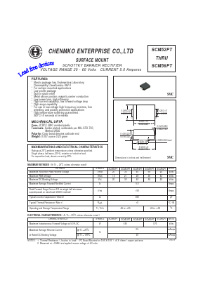 SCM54PT Datasheet PDF CHENMKO CO., LTD.