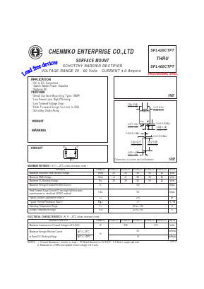 SPL450CTPT Datasheet PDF CHENMKO CO., LTD.