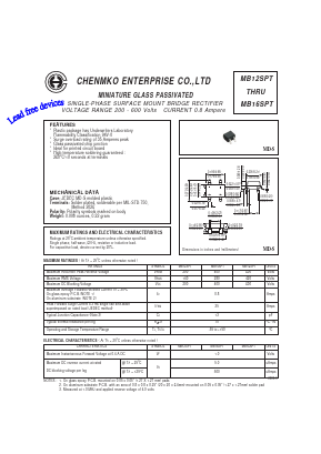 MB12SPT Datasheet PDF CHENMKO CO., LTD.