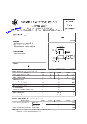 CH330BPT Datasheet PDF CHENMKO CO., LTD.