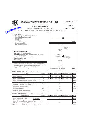 RL155GPT Datasheet PDF CHENMKO CO., LTD.