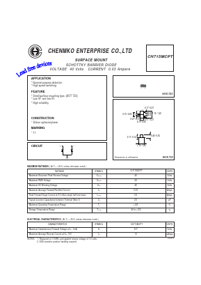 CH715MCPT Datasheet PDF CHENMKO CO., LTD.