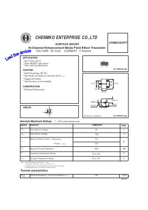CHM2362PT Datasheet PDF CHENMKO CO., LTD.