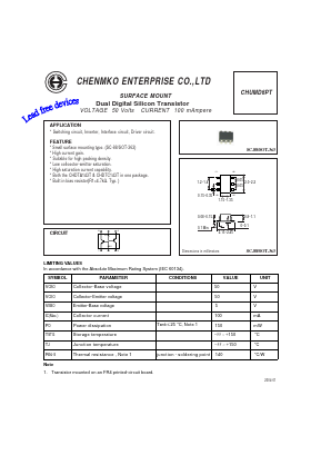 CHUMD6PT Datasheet PDF CHENMKO CO., LTD.
