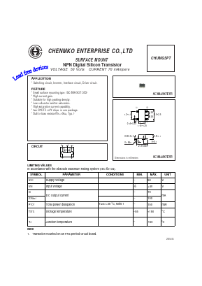 CHUMG5PT Datasheet PDF CHENMKO CO., LTD.