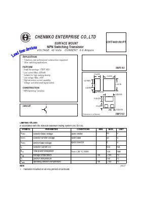 CHT4401N1PT Datasheet PDF CHENMKO CO., LTD.