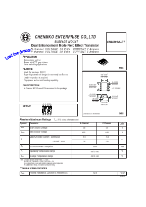 CHM8938JPT Datasheet PDF CHENMKO CO., LTD.